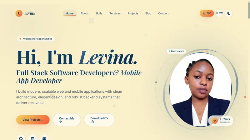 Portfolio Website screenshot